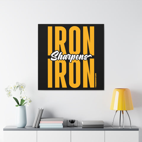 Iron Sharpens Iron  - Canvas Gallery Wrap Wall Art Canvas Printify   