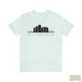 Pittsburgh Downtown Skyline Simplistic Design T-Shirt  - Unisex bella+canvas 3001 T-Shirt Printify Heather Ice Blue XL 