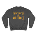 Victories - Tomlin Quote - Champion Crewneck Sweatshirt Sweatshirt Printify Charcoal Heather S 