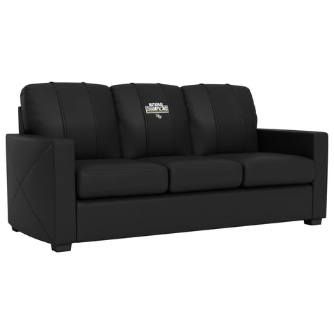 Silver Sofa with Central Florida UCF National Champions Logo Panel