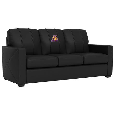 Silver Sofa with Los Angeles Lakers Secondary
