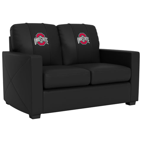 Silver Loveseat with Ohio State Primary Logo Collegiate Furniture Zipchair   