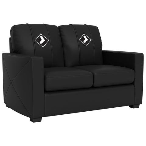 Silver Loveseat with Chicago White Sox Secondary