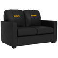 Silver Loveseat with  Pittsburgh Steelers Secondary Logo Loveseat Zipchair   