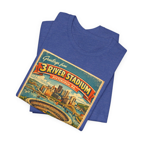 Three River Stadium Flashback - Unisex Jersey Short Sleeve Tee