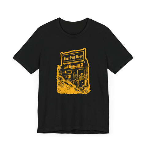 Fort Pitt Beer Building - Retro - Short Sleeve Tee