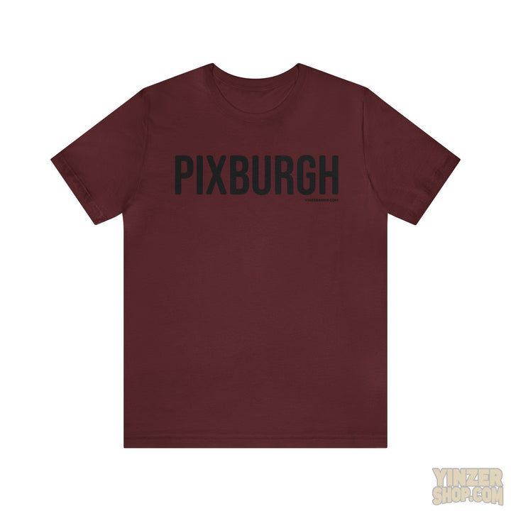 Pittsburgh Pixburgh T-Shirt - Short Sleeve Tee T-Shirt Printify Maroon S 