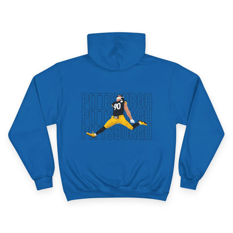 Pittsburgh Victory Jump - Print on back - Champion Hoodie