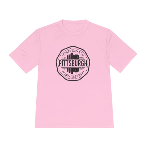 Pittsburgh Vintage Stamp - Sport-Tek Unisex Moisture Wicking Tee