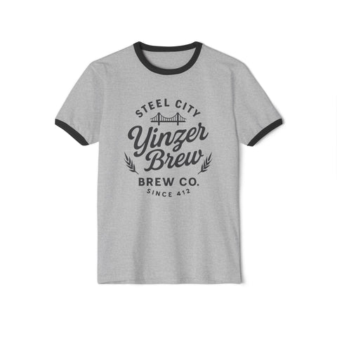 Yinzer Brew - Unisex Cotton Ringer T-Shirt