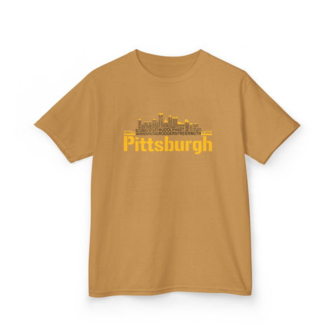 Pittsburgh Football Team Names - Kids Graphic T-Shirt