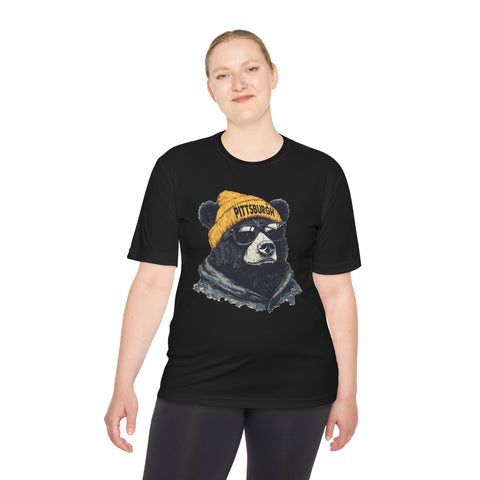Pittsburgh Bear - Sport-Tek Unisex Moisture Wicking Tee