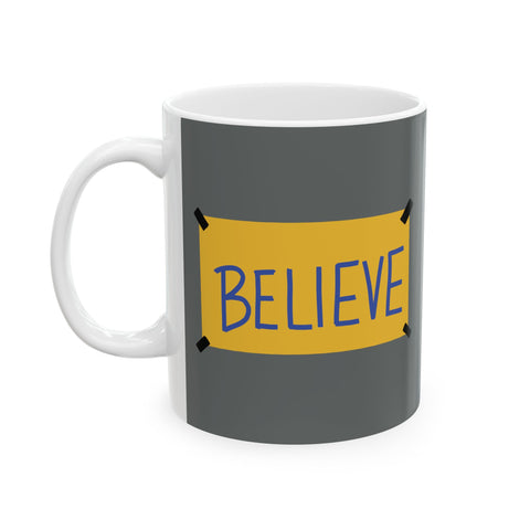 Believe Positive Message Mug — "Be Curious Not Judgmental" Coffee Cup (11oz & 15oz)