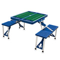 Penn State Nittany Lions Football Field - Picnic Table Portable Folding Table with Seats  Picnic Time Family of Brands Blue First  