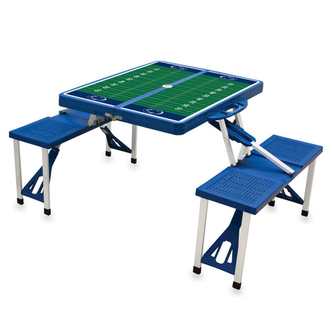 Penn State Nittany Lions Football Field - Picnic Table Portable Folding Table with Seats  Picnic Time Family of Brands   