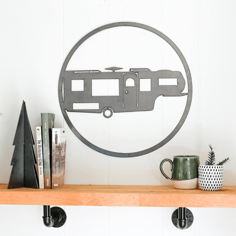 5th Wheel Camper Decor - Personalized Travel Trailer Wall Art | Steel Sign Wall Decor - YinzerShop