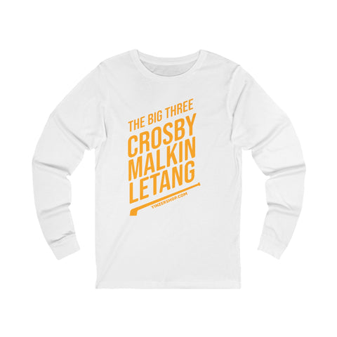 The Big Three - Crosby, Malkin, Letang - Hockey - Long Sleeve Tee