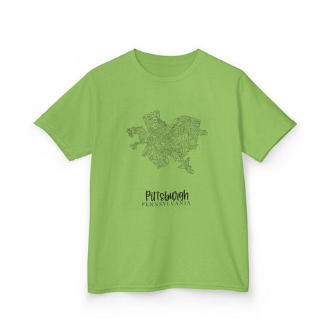Pittsburgh Neighborhood Map - Tee Shirt Kids Graphic T-Shirt