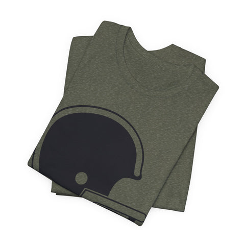 Classic Retro Football Helmet - Unisex Jersey Short Sleeve Tee