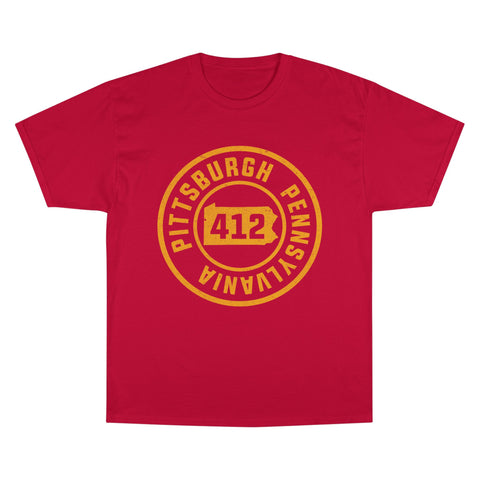 412 Pittsburgh Stamp - Champion T-Shirt