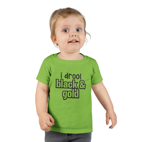 I Drool Black and Gold - Toddler T-shirt