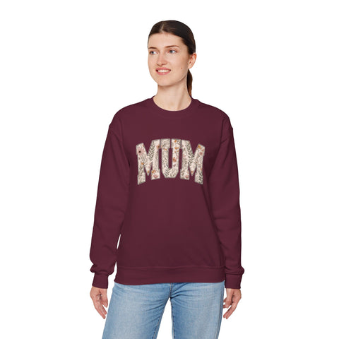 Pittsburgh “Mum” Sweatshirt – Yinzer Mother’s Day Crewneck Mom Floral Varsity