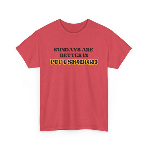 Pittsburgh Sundays - Unisex Heavy Cotton Tee