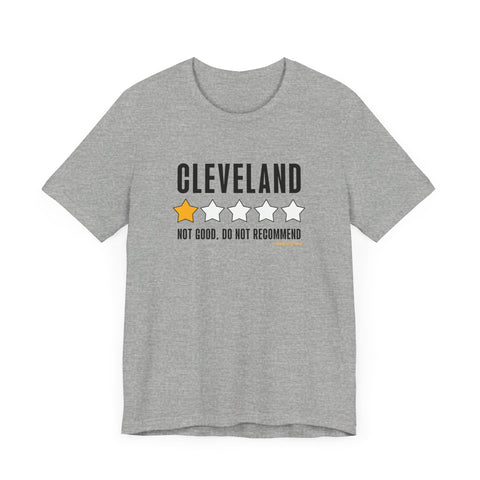 Cleveland Review 1 Star - Short Sleeve Tee T-Shirt Printify Athletic Heather XS