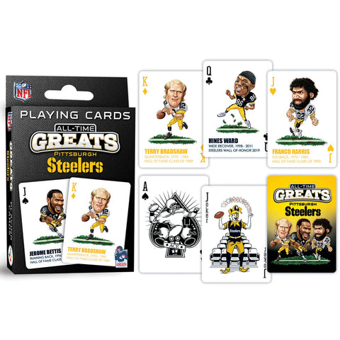 Pittsburgh Steelers All-Time Greats Playing Cards Masterpieces Puzzles