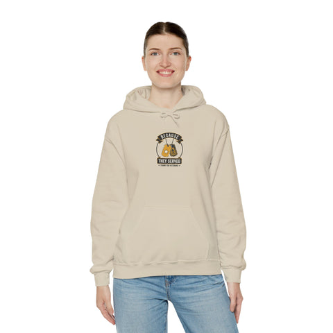 They Served Dog Tags Hoodie | Veterans Day, Military Tribute