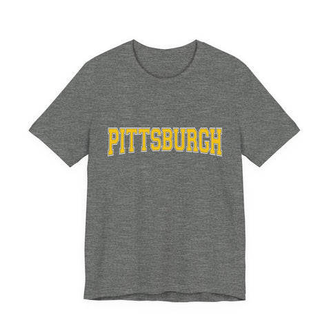 Pittsburgh Varsity Letters - Short Sleeve T-Shirt
