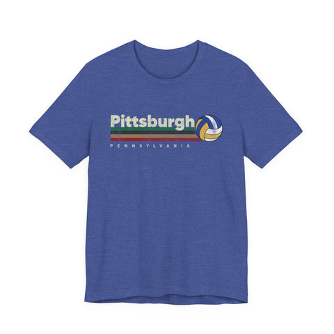 Pittsburgh Vintage Volleyball - Unisex Jersey Short Sleeve Tee
