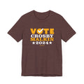 Vote Crosby Malkin 2024 - Election - Short Sleeve Tee T-Shirt Printify Heather Maroon XS