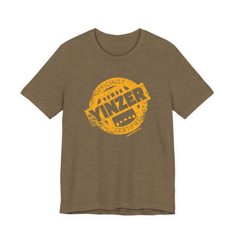 Certified Yinzer™ Stamped Graphic Unisex Jersey Short Sleeve Tee
