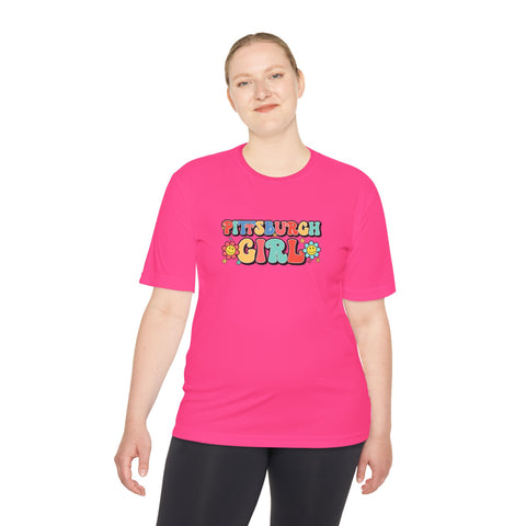 Pittsburgh Girl Retro Sport-Tek Unisex Moisture Wicking Tee