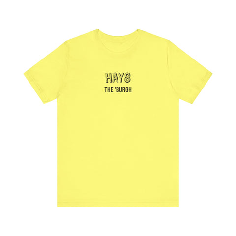 Hays  - The Burgh Neighborhood Series - Unisex Jersey Short Sleeve Tee T-Shirt Printify Yellow S 