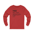 Pittsburghese Definition Series - Yinz - Long Sleeve Tee Long-sleeve Printify XS Red 
