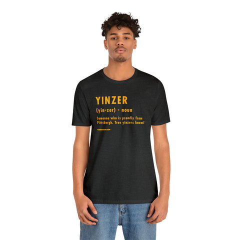 Pittsburghese Definition Series - Yinzer - Short Sleeve Tee T-Shirt Printify   