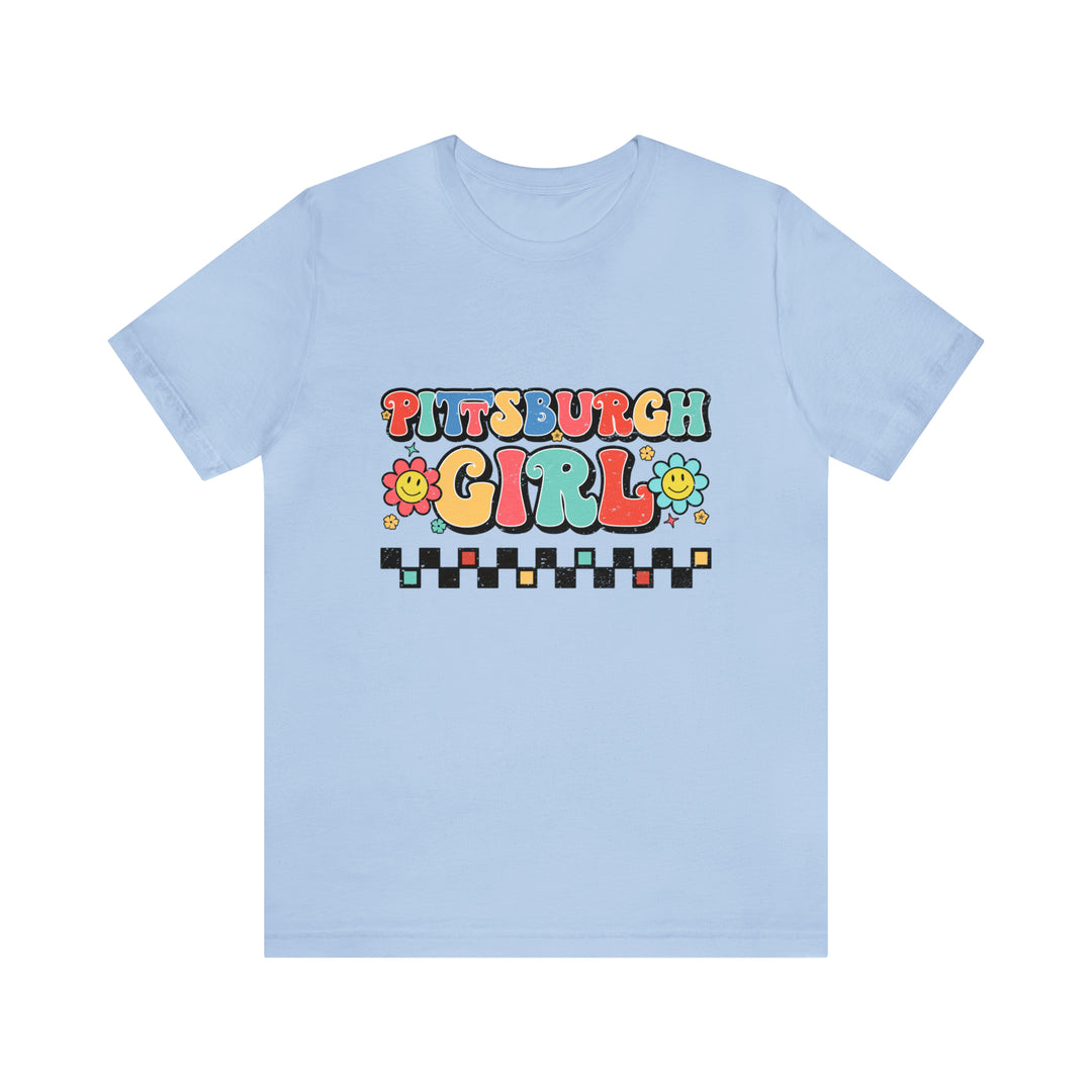 I'm a Pittsburgh Girl - Short Sleeve Tee T-Shirt Printify Baby Blue S 