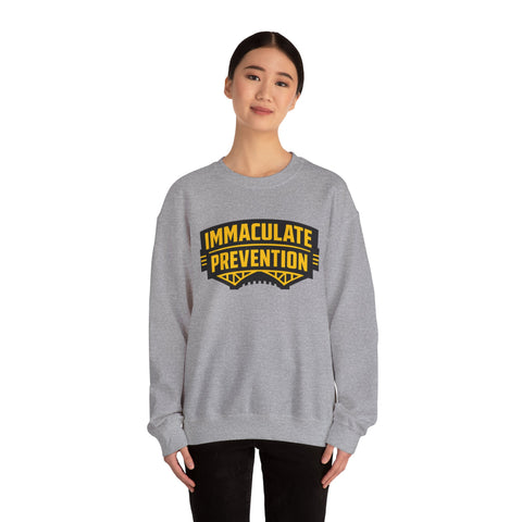 Immaculate Prevention Pittsburgh Football Crewneck Sweatshirt