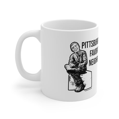 Pittsburgh's Favorite Neighbor  - Pittsburgh Coffee Ceramic Mug 11oz Mug Printify 11oz  