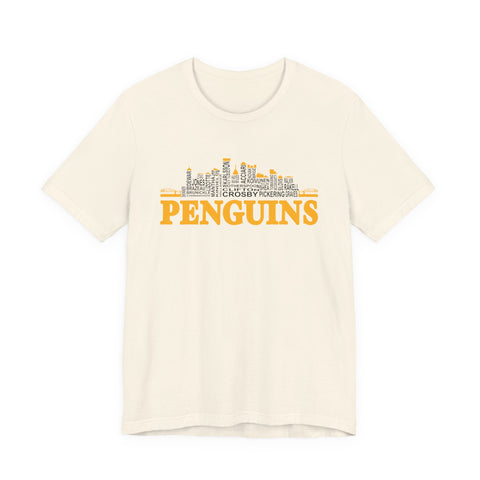 Pittsburgh Penguins City Roster - Unisex Jersey Short Sleeve Tee