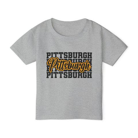 Pittsburgh Typography - Toddler T-Shirt