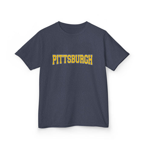 Pittsburgh Varsity Letters Kids Graphic T-Shirt