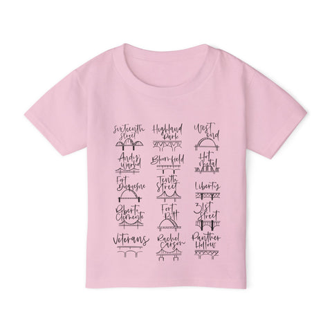 Pittsburgh Bridges Doodle - Toddler T-Shirt