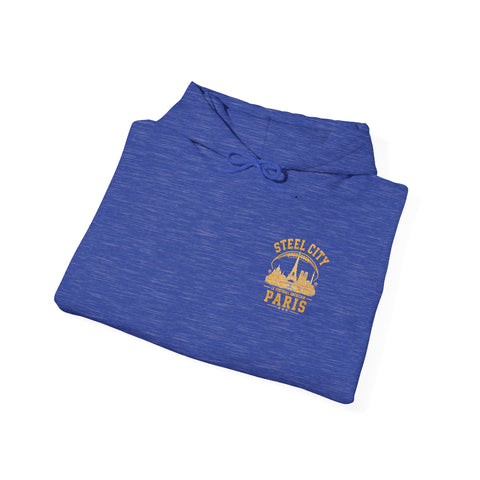 Steel City Paris - Unisex Heavy Blend™ Hooded Sweatshirt (Design on Back)