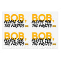 Bob Nutting Please Sell the Pittsburgh Pirates Team Stickers - Sheet with 4 per sheet Paper products Printify 6" × 4" Transparent Die-Cut