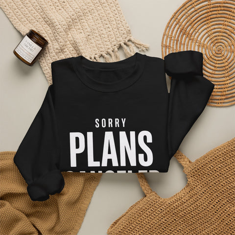Plans Canceled Sweatshirt — "Sorry Plans Canceled, Football Is On" Crewneck