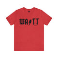 TJ Watt - AC/DC - Short Sleeve Tee T-Shirt Printify Heather Red S 