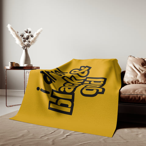I Drool Black and Gold - TT Style - Sweatshirt Blanket